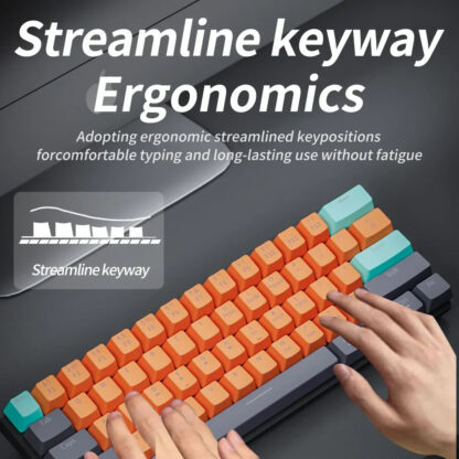 USB Mini Mechanical Gaming Keyboard 61 Key Red Switch - Image 4